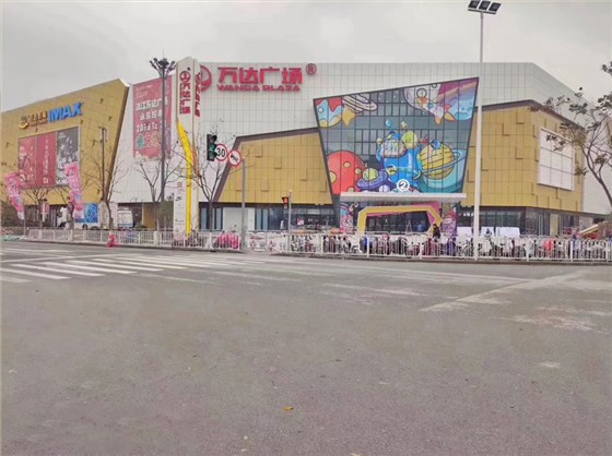 上海浦江万达广场电动遮阳帘0