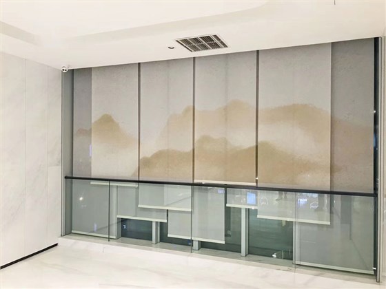 珀莱雅杭州总部图案窗帘项目2